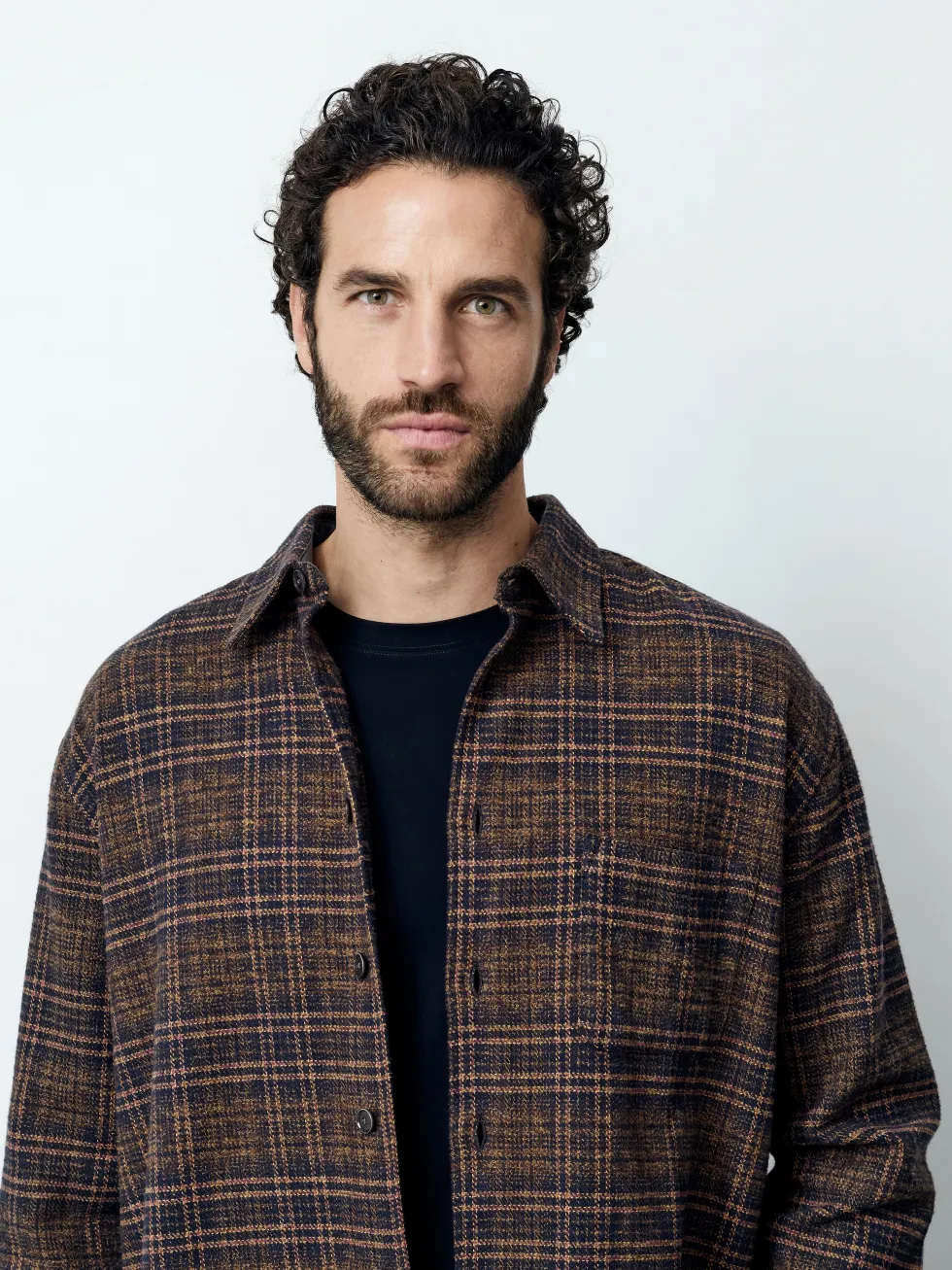 FABIO - Langarm Herren Overshirt, gewebt